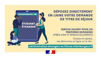 Etudiants étrangers en France : ouverture d'un service de demande en ligne des titres de séjour